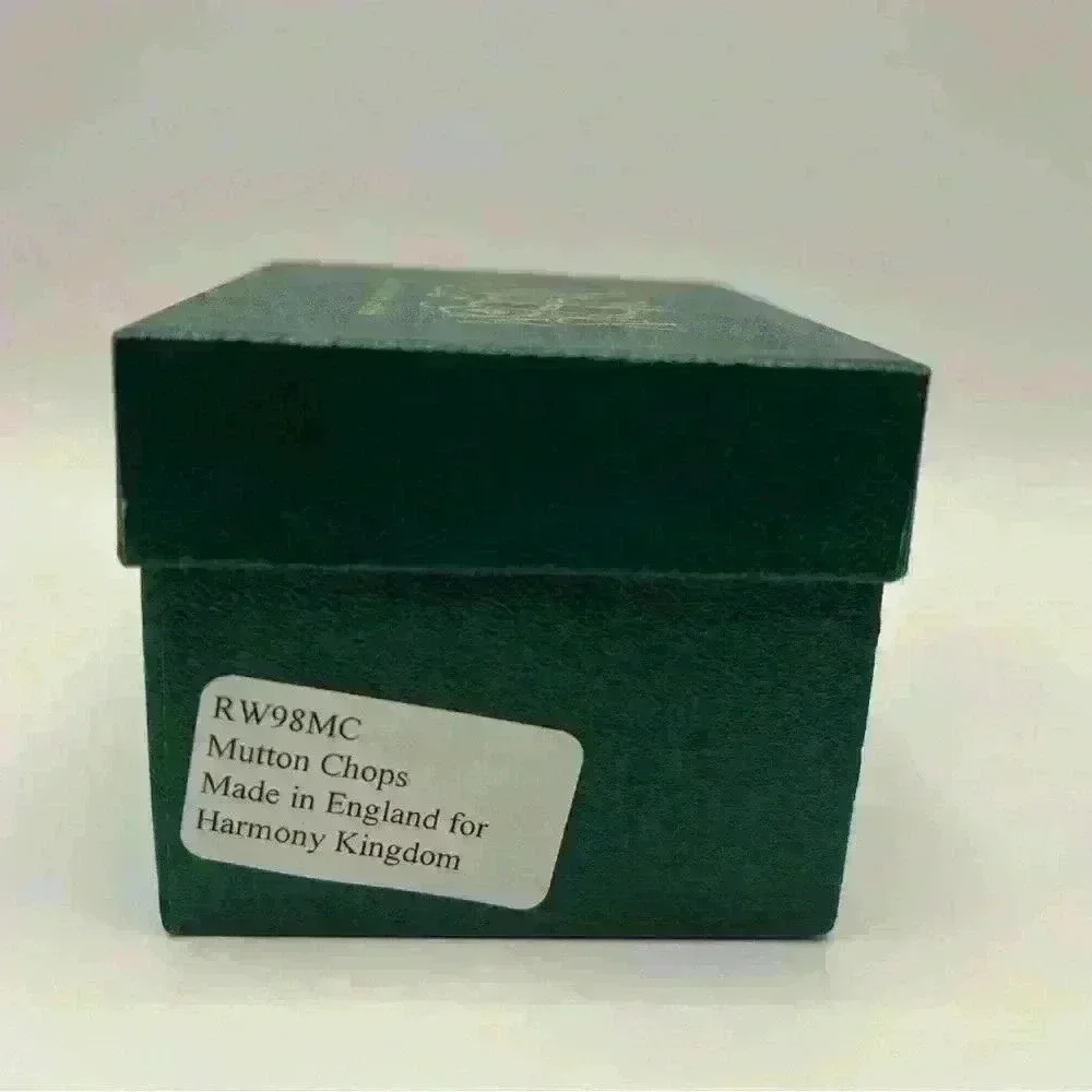 Mint Harmony Kingdom “Mutton Chops” Collectible Trinket Box Crushed Marble